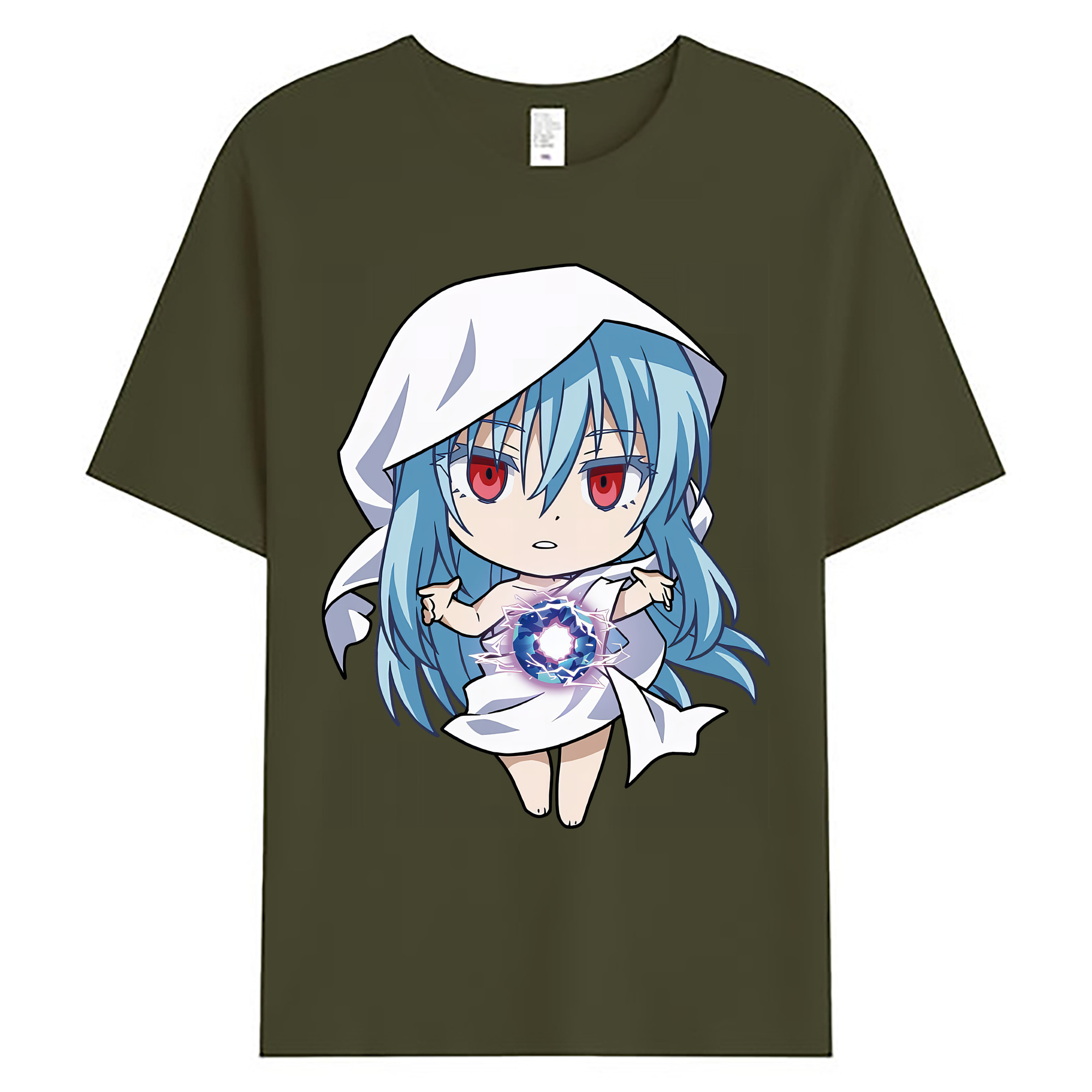 （画像用） 転スラ Regarding Reincarnated to Slime 綿100％ メンズ半袖Tシャツ｜肌触りやわらか＆通気性